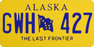 AK license plate GWH427