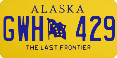 AK license plate GWH429