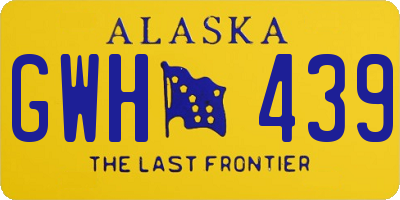 AK license plate GWH439