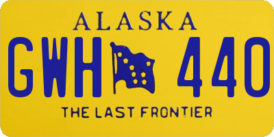 AK license plate GWH440