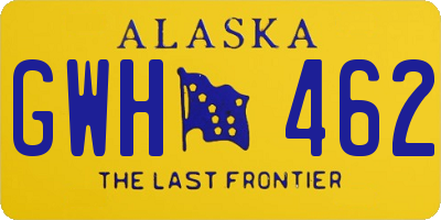 AK license plate GWH462