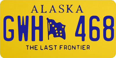 AK license plate GWH468