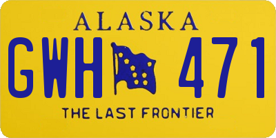 AK license plate GWH471