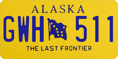 AK license plate GWH511