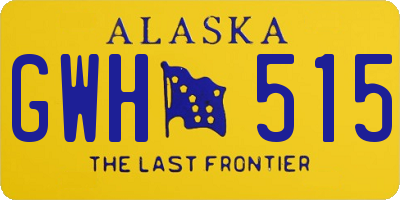 AK license plate GWH515