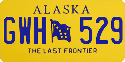 AK license plate GWH529