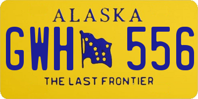 AK license plate GWH556