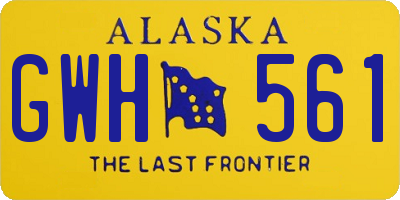 AK license plate GWH561