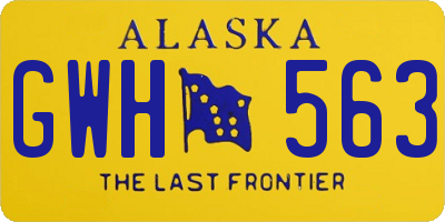 AK license plate GWH563