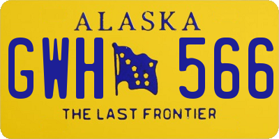 AK license plate GWH566