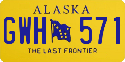 AK license plate GWH571
