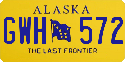 AK license plate GWH572