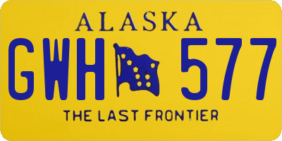 AK license plate GWH577
