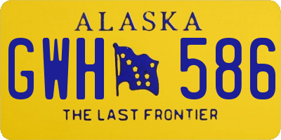 AK license plate GWH586
