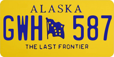 AK license plate GWH587