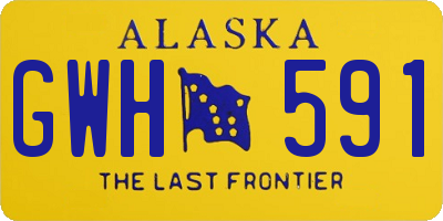 AK license plate GWH591