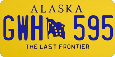 AK license plate GWH595