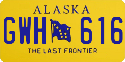 AK license plate GWH616