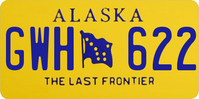 AK license plate GWH622