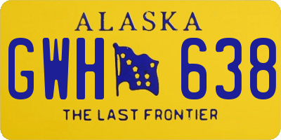 AK license plate GWH638