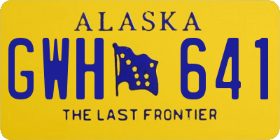 AK license plate GWH641