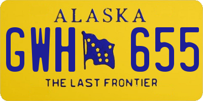 AK license plate GWH655