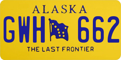 AK license plate GWH662
