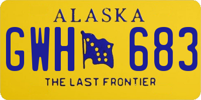 AK license plate GWH683