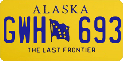AK license plate GWH693