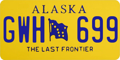 AK license plate GWH699