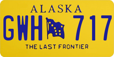 AK license plate GWH717