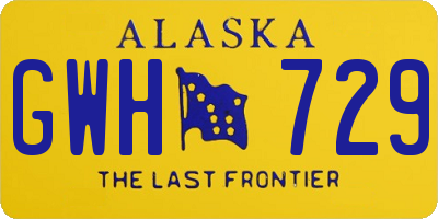 AK license plate GWH729