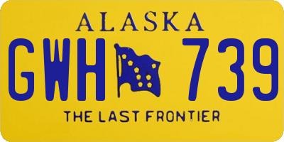 AK license plate GWH739