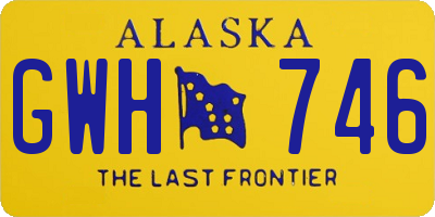 AK license plate GWH746