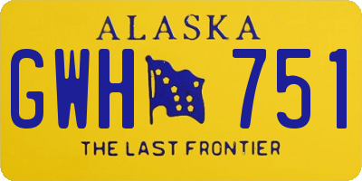 AK license plate GWH751