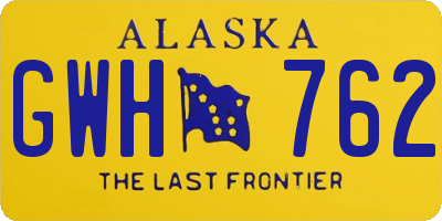 AK license plate GWH762