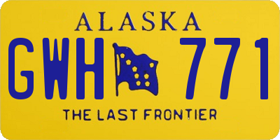 AK license plate GWH771