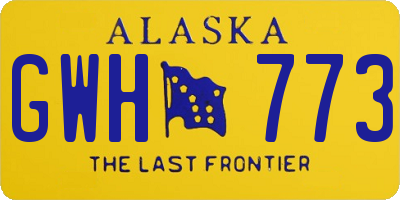 AK license plate GWH773