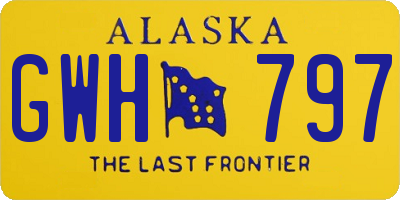 AK license plate GWH797