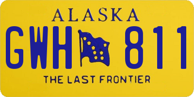 AK license plate GWH811