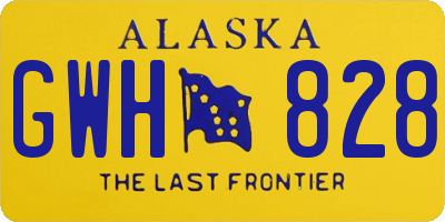 AK license plate GWH828