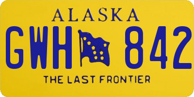 AK license plate GWH842