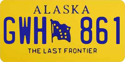 AK license plate GWH861