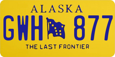 AK license plate GWH877