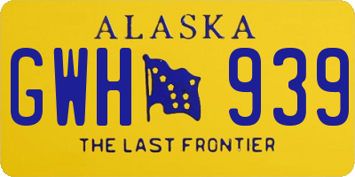 AK license plate GWH939