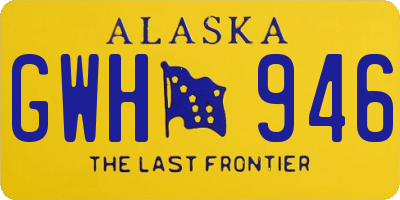 AK license plate GWH946