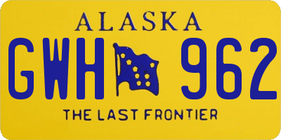 AK license plate GWH962