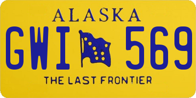 AK license plate GWI569