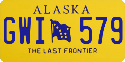 AK license plate GWI579