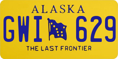 AK license plate GWI629